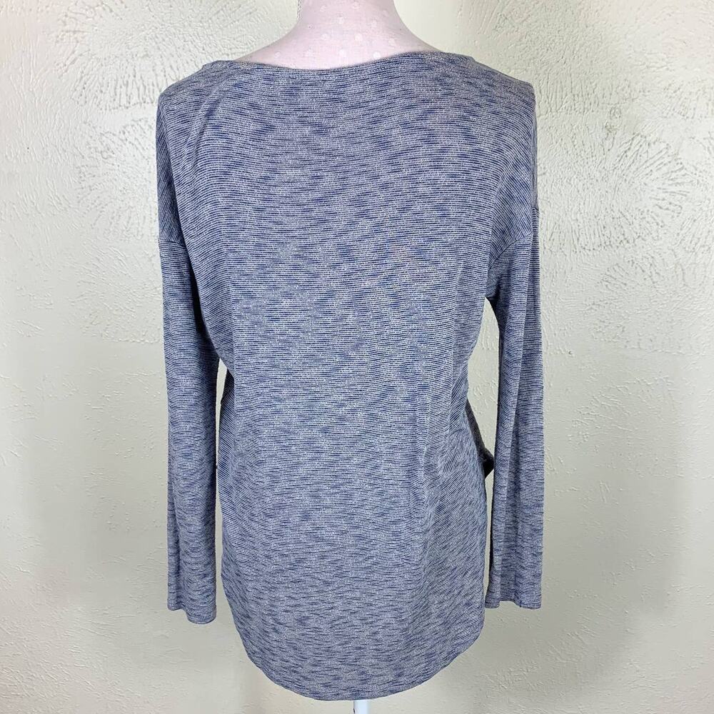 Enti Marled Blue Knit Top Size M Lightweight‎ Pullover Sweater - Picture 4 of 6
